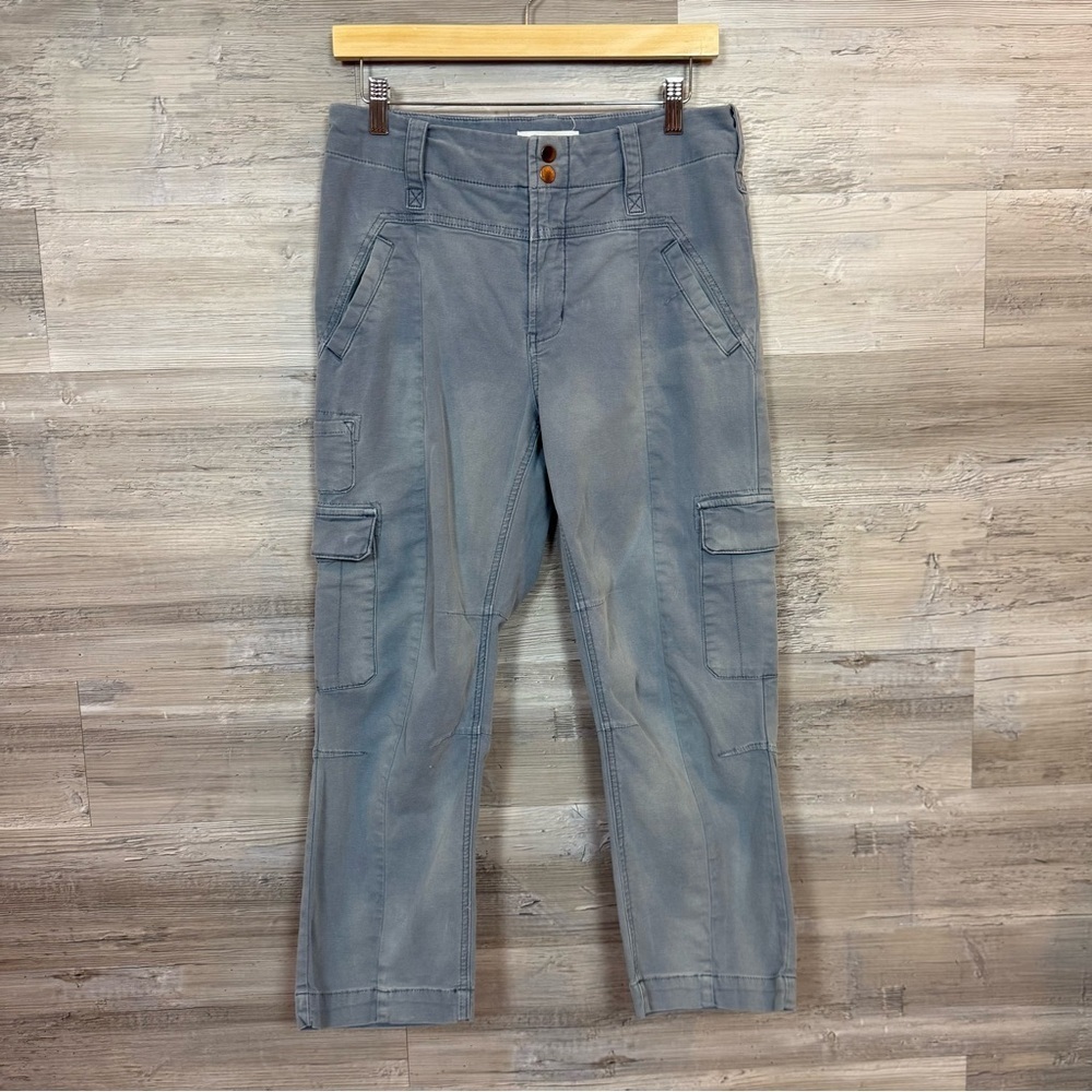 Anthropologie Light Blue Ankle Cargo Jeans